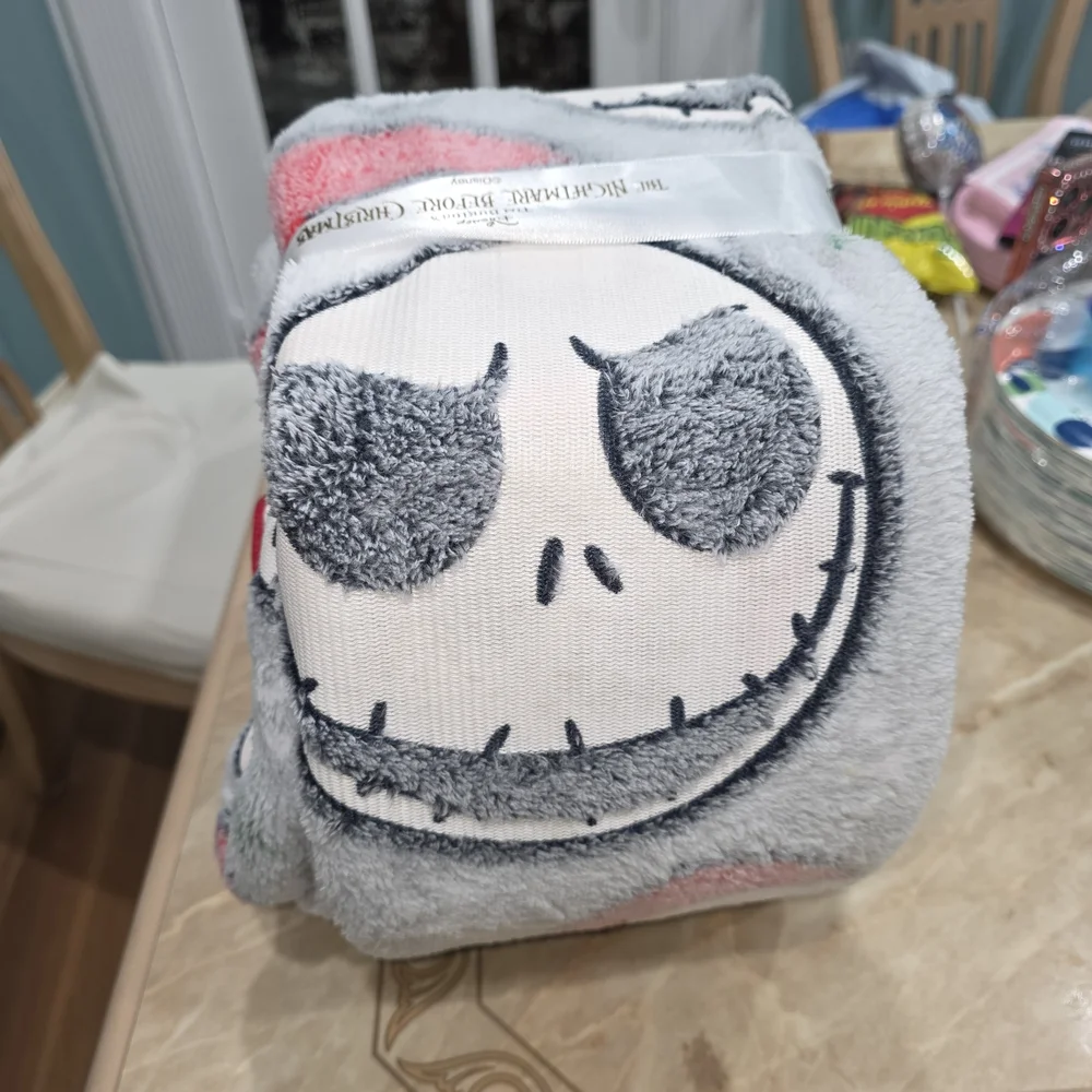 Disney Plush The Nightmare Before Christmas Holiday Blanket